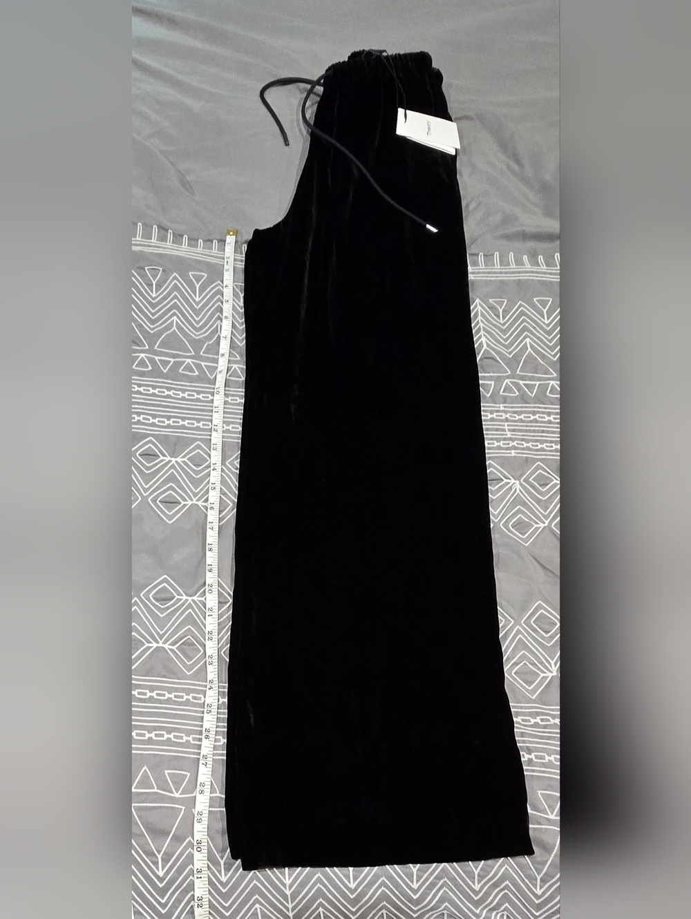 Theory Wide Leg Pull-On Velvet Pants Size Small - Picture 3 of 7